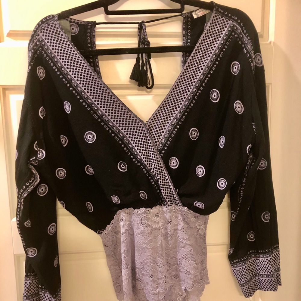 Free People long-sleeve bodysuit